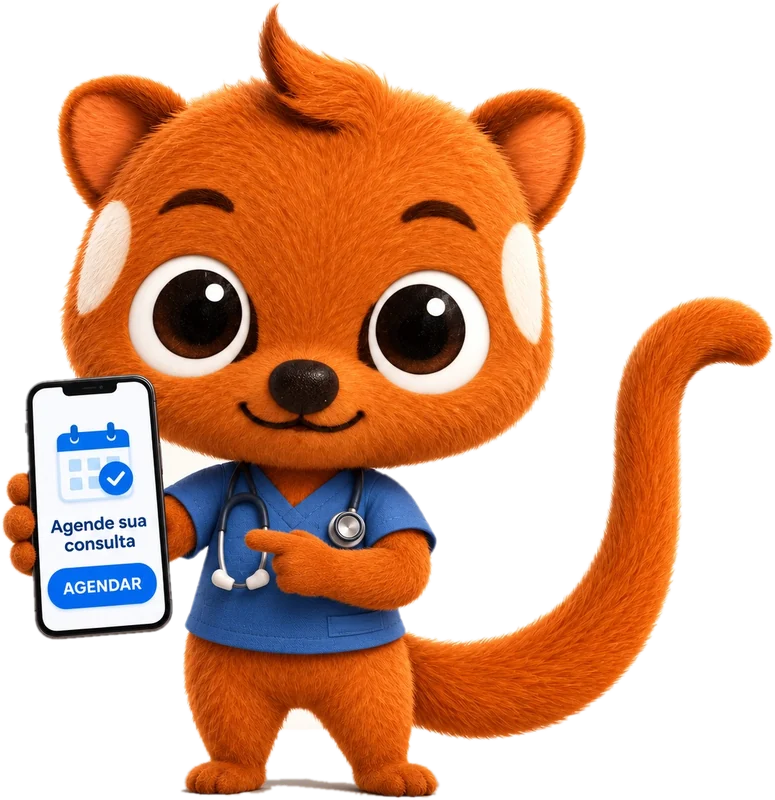 Dedeco mostrando um celular com o botão Agendar